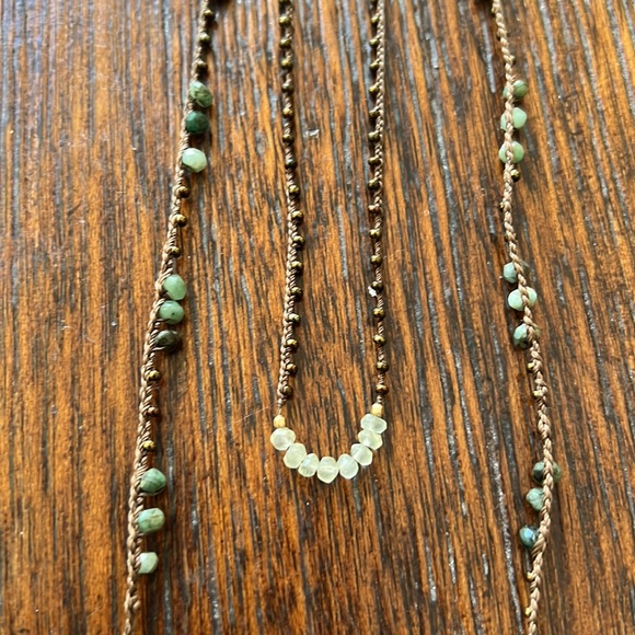 Two Peruvian Corded Necklaces - Picture 5 of 8